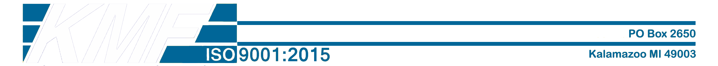 Kalamazoo Metal Finishers – ISO 9001:2015